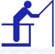 fishing silhouette icon