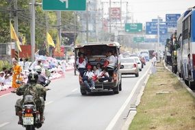 street road in Thailand