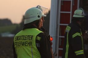 fire fighter in squad leader