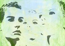 faces of young people