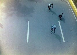 skateboarders on a road