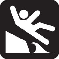 fall warning sign