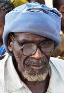 portrait of an elderly african man