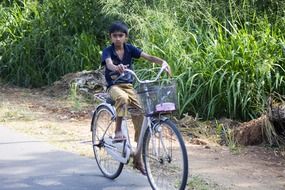 boy on a bike