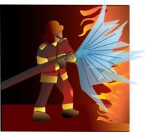 firefighter with hose