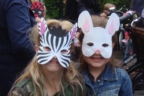 Girls with the masks