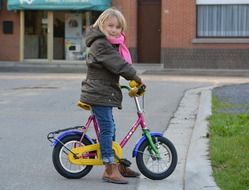 girl on bicycle