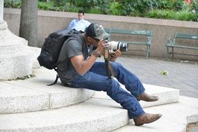 shooting photographer tourist