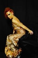 luxury woman portrait art photo