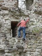 climb castle ruin