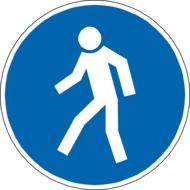 pedestrian crossing sign