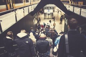 Escalator to the public transport