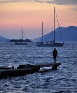 adriatic sea sunset