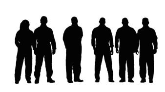 group of people, silhouettes