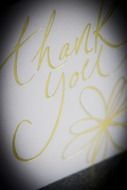 thank you card drawing