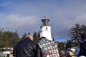 Bikers near the lighthouse