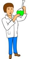 chemist scientist lab drawing