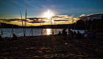 night life on the lake