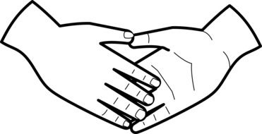 graphic image of a handshake