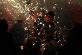 Fireworks on the party