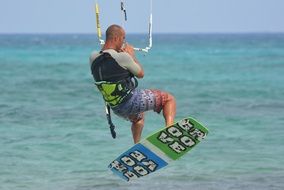 surf kite surfing man