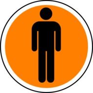 human man sign drawing