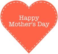 heart with an inscription happy mother's da