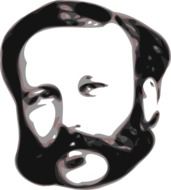 portrait of jean henri dunant, drawing