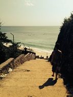 stairs to the ocean