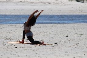 Yoga on the beach