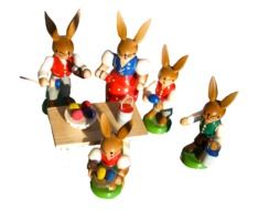 family of easter bunnies