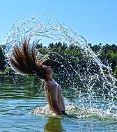 water hair drops