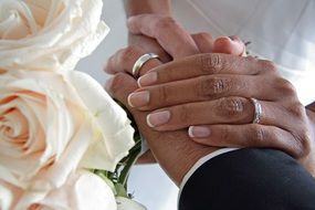 hands with wedding rings pictures