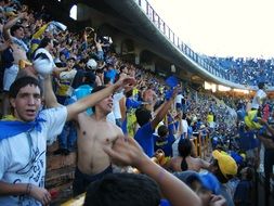 crowd of people in the football stands