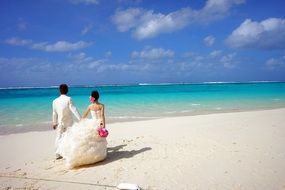 wedding on sea beach amazing view