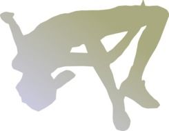 Athlete man Silhouete