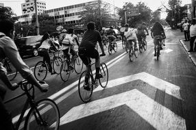 bicycle black and white