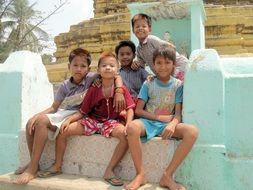 friendship boys in Myanmar (also known as Burma)