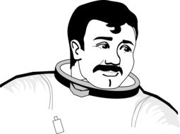 drawing of nasa astronaut