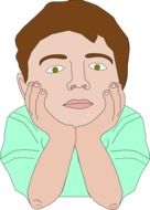 man expression drawing