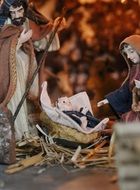 christmas story in miniature figurines