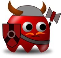 Viking pac-man clipart