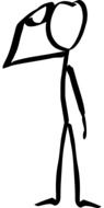 thinking stickman