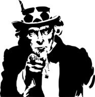 uncle sam symbol of america drawing