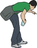 clipart of the casual dressed male
