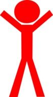 person stick man drawing