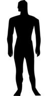 figure man silhouette drawing