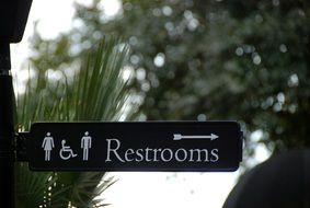 public sign restrooms