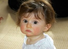 little girl with big eyes