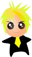 graphic image of a punk dude